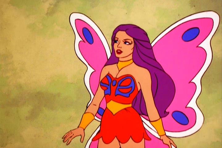 Flutterina has awe-inspiring powerful wings, which she uses in flight